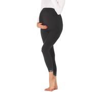 Be Mammy Women's Pregnancy Maternity 7/8 Leggings BE20-262(Graphite,XL)