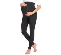 Be Mammy Women's Pregnancy Maternity Long Leggings BE20-257(Black, XL)