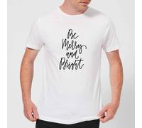Be Merry and Bright T-Shirt - White - M - White