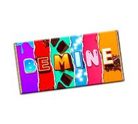 Be mine Chocolate Bar Wrapper Novelty Gift Present for Wedding Marriage Anniversary Valentine Birthday Girlfriend Boyfriend Groom Bride (#1108) (with chocolate bar)