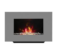 Be Modern Abington 2Kw Grey Glass Effect Wall-Mounted Electric Fire
