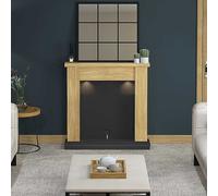 Be Modern Barrowden Timber Inglenook Fire Surround Natural Oa