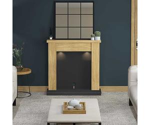 Be Modern Barrowden Timber Inglenook Fire Surround Natural Oa