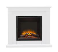 Be Modern 46'' Beadnell Electric Timber Fireplace - Ice White, White