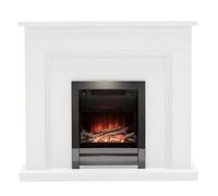 Be Modern Chelford White Inset Electric Fire Suite
