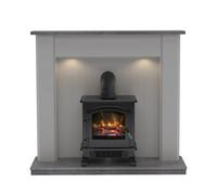 Be Modern Eastcote Grey Freestanding Electric Stove Suite