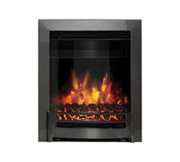 Be Modern Edana 2Kw Black Chrome Effect Inset Electric Fire (H)565mm (W)413mm (D)75mm
