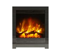Be Modern Kempton 2Kw Black Nickel Effect Inset Electric Fire (H)565mm (W)413mm (D)75mm