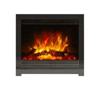 Be Modern Kempton 2Kw Black Nickel Effect Inset Electric Fire (H)595mm (W)570mm (D)75mm