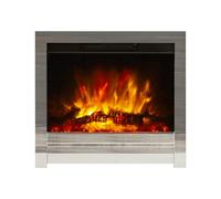 Be Modern Kempton 2Kw Chrome Effect Inset Electric Fire (H)595mm (W)570mm (D)75mm