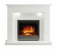 Be Modern Madalyn 1-2kW Electric Marble Fireplace Suite