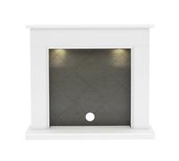 Be Modern Nightwood White Fire Surround Set With Lights Included
