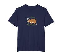 Be More Capybara: Cute Animal Lover Inspiration T-Shirt, Men's Big and Tall, Navy, 5X Tall