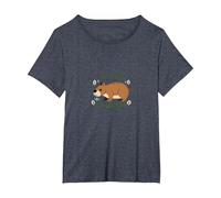 Be More Capybara: Cute Animal Lover Inspiration T-Shirt, Women's Plus, Heather Blue, 2X