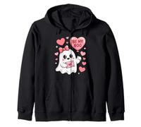 Be My Boo Cute Ghost for Sweet Halloween Romance or Zip Hoodie