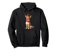 Be My Valentine Chihuahua Cowboy Hat Western Cute Love Pullover Hoodie