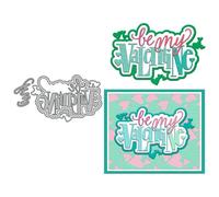 Be My Valentine Die Cuts for Card Making Valentine Day Metal Cutting Dies Sets for DIY Handmade Scrapbooking Paper Crafting Festivals Album Party Wedding Decorative Supplies