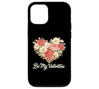 Be My Valentine Floral Heart Valentines Day Design Case for iPhone 12/12 Pro