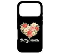 Be My Valentine Floral Heart Valentines Day Design Case for iPhone 17 Pro
