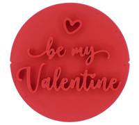 Be My Valentine Valentines Day Cookie Stamp Fondant Embosser 6cm (2.36 inches) Made in The UK for Baking, Cooking, Fondant, Icing, Cupcake, Cookie, Cake, Biscuits, Decoration