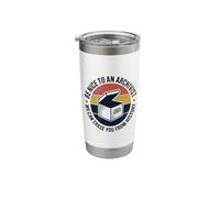 Be Nice to an Archivist We Can Erase You, Bookworm Reader Stainless Steel Insulated Tumbler