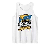 Be Nice to an Archivist We Can Erase You, Librarian Reader Tank Top