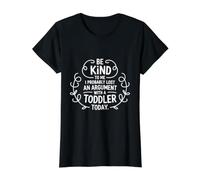 Be Nice to me I've Probably Lost an Argument with a Toddler Value Graphic T-Shirt, Women, Black, L