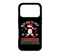 Be Nice To The Engineer Santa Is Watching Funny Christmas Case for iPhone 17 Pro