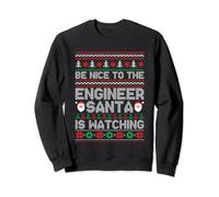 Be Nice To The Engineer Santa Is Watching Xmas Engineering Sweatshirt