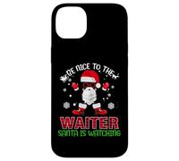 Be Nice To The Waiter Santa Is Watching Christmas Xmas Case for iPhone 14 Plus