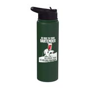Be Nice to Your Bartender - Waitress Waiter Bartending Stainless Steel Insulated Water Bottle