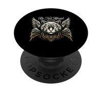 Be Not Afraid Angel Cat Lover Design PopSockets Adhesive PopGrip