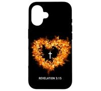 Be on Fire for JESUS: Revival Christian Revelation 3:15 Case for iPhone 16