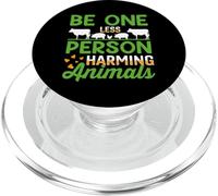 Be One Less Person Harming Animals - Vegan Vegetarian PopSockets PopGrip for MagSafe