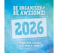 Be Organised & Be Awesome Easel Desk Calendar 2026, Desk Calendars, Gift