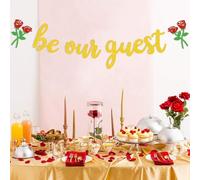 Be Our Guest Banner Beauty And The Beast Party Supplies Reception Banner Bachelorete Party Engagement Party Decorations