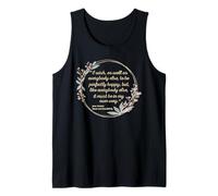 Be Perfectly Happy Jane Austen Quote Sense and Sensibility Tank Top