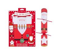 Be Planet Conscious this Christmas! "Make Your Own" Christmas Crackers | 100% Recyclable, No Acetate Window | Pack of 6 | Santa or Snowman Designs | Includes Raffia Ties, Hats & Mottos (12, Santa)