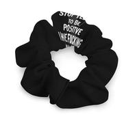Be Positive Cancer Women's Hair Ties Elastic Scrunchies Silk Like Scrunchy Accessories for Sleep