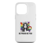 Be Proud and Be You Rainbow LGBTQ Pride Feminist Case for iPhone 13 Pro