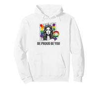 Be Proud and Be You Rainbow LGBTQ Pride Feminist Pullover Hoodie