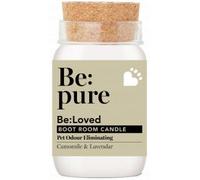 Be:Pure Pet Odour Eliminating Candles - Naturally Scented Cat and Dog Candle Jar with Enzymes | Chamomile, Lavender and Rose Dog Smell Eliminator for House, Kennel and Kitchen | 150ml | Be:Loved