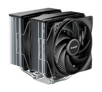be quiet! Pure Rock Pro 3 Silver air cooler, impressively high cooling capacity, 6 high-performance 6mm heat pipes, 2 optimized Pure Wings 3 120mm PWM fans, compatible with liquid metal thermal grease