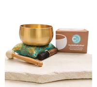 Be Quiet Bowl - 6-inch Handmade Tibetan Singing Bowl Set with Mallet and Cushion for Meditation, Sound Healing, Yoga, Restorative Practices & Justice Circles, & Chakra Balance
