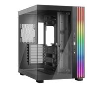 be quiet! Light Base 600 DX Black PC Case, Stunning Panoramic View, Show Case, Dual Chamber Design, Solid ARGB LED Strip, Inverted and Horizontal Usable, Backside Connector Design