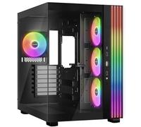 be quiet! Light Base 600 LX Black PC Case, Stunning Panoramic View, Show Case, Dual Chamber Design, Solid ARGB LED Strip, 4 Light Wings LX PWM Fans, Inverted and Horizontal Usable