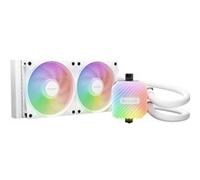 be quiet! Light Loop 240mm White CPU Liquid Cooler for Overclocked Systems | All-in-One Water Cooling, AIO with 2X Silent 120mm PWM High-Speed ARGB Fans, ARGB Cooling Block, ARGB-PWM-Hub, Refill Port