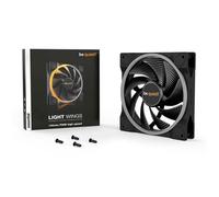 be quiet! Light Wings 140mm PWM high-speed fan, ARGB lighting, multiple colors and modes, silence-optimized fan blades, high air pressure, low noise-generating turbulences, long life rifle-bearing