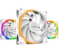 be quiet! Light Wings 140mm PWM High-Speed White Fan, 3 Fans Included, ARGB Lighting, Multiple Colors and Modes, Silence-Optimized Fan Blades, High Air Pressure, Low Noise-Generating Turbulences