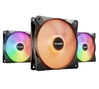be quiet! Light Wings LX 120mm Black ARGB PWM PC Case Fans, Triple Pack | Illuminated Hub, Frosted Blades, Optimized Blades for Extraordinary Air Pressure, Daisy Chain Option, Rifle Bearing, Gaming
